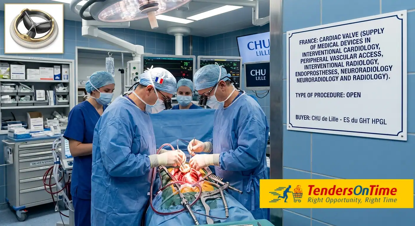France tender result on Cardiac valve-medical devices in the fields of interventional cardiology, peripheral vascular access, interventional radiology, endoprostheses, neuroradiology and radiology